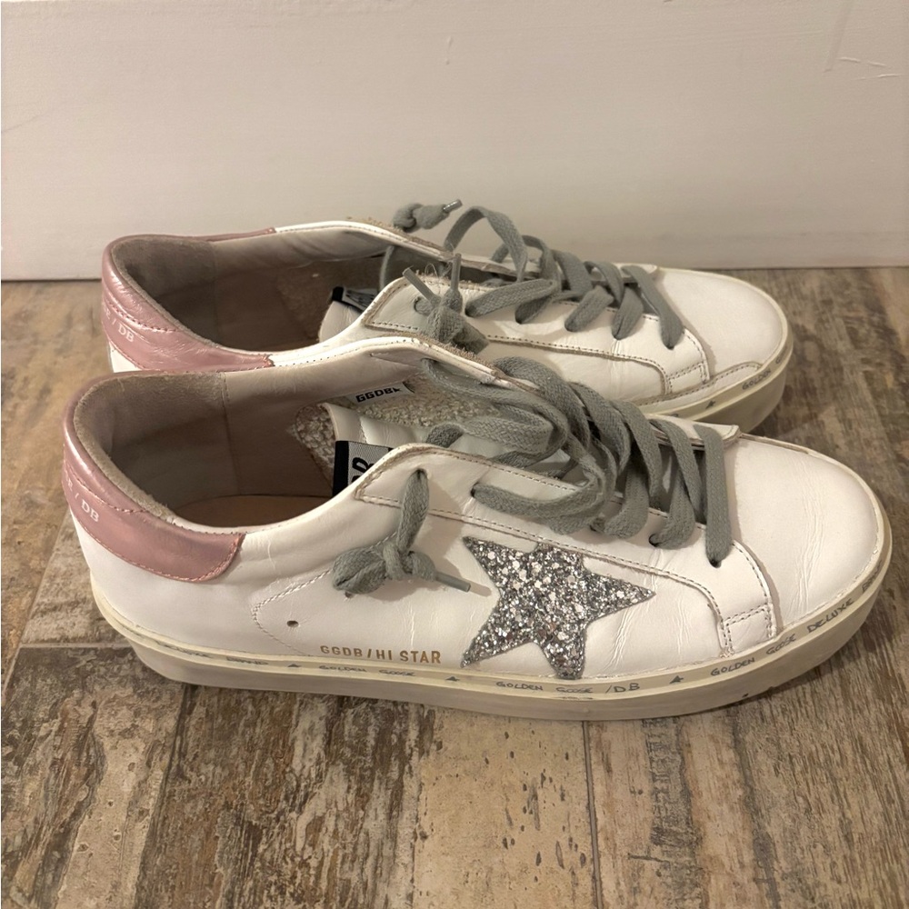 Golden Goose Hi-Star Sparkle Star No Insoles